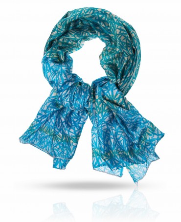 Палантин Женский SN-BAMBOO.LEAF/GREY